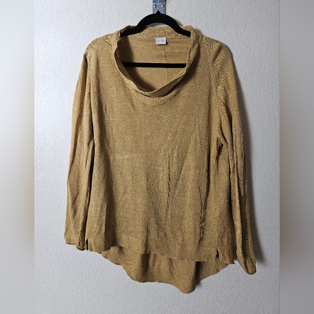 Poetry Gold Cowl Neck Sweater